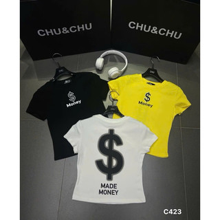 QCL1 C423 Áo thun hình $ siêu hot, tôn dáng (freesize)