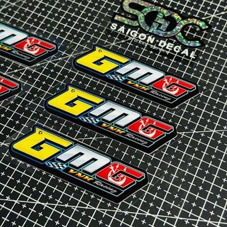 Tem Sticker DTF GMG Racing Malaysia, Nhãn Dán VNK GMG Malay |SGDC - 1 Cái|