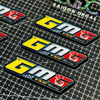 Tem Sticker DTF GMG Racing Malaysia, Nhãn Dán VNK GMG Malay |SGDC - 1 Cái|