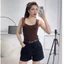 YURI JEAN- (VẢI QC CAO CẤP) Quần Short Jeans Nữ Lưng Cao Basic Viền Túi Màu Xanh (Mã 73)