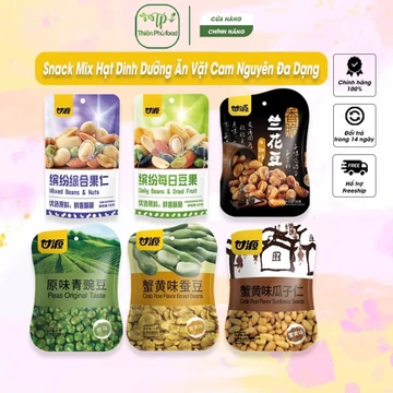 Snack Mix Hạt Dinh Dưỡng Ăn Vặt Cam Nguyên Đa Dạng Vị/ Đậu Hà Lan, Đậu Tằm, Hạt Hướng Dương, Mix Hoa Quả