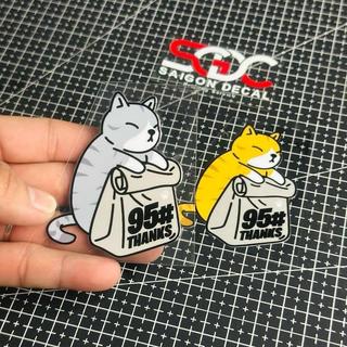 Tem dán DTF Mèo 95# |SGDC - 1 Cái|