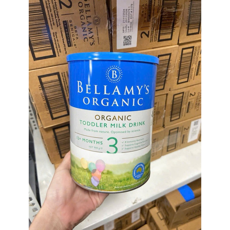 Sữa Bellamy's Organic Classic số 1, 2, 3, Hộp 900gam | Shopee Việt Nam