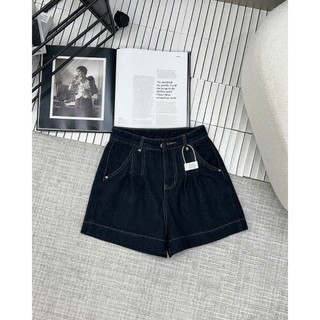 Quần Short Jeans Nữ Lưng Cao Xếp Ly Đóng Đinh 47store Mẫu Basic To Gấu Hot Trend Hè 2025 Quanshort6039