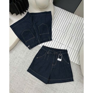 Quần Short Jeans Nữ Lưng Cao Xếp Ly Đóng Đinh 47store Mẫu Basic To Gấu Hot Trend Hè 2025 Quanshort6039