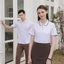 Áo polo đôi nam nữ .Bo cổ phối viền kẻ chất liệu cá sấu 100% có nhiều lô thông hơi thoáng mat
