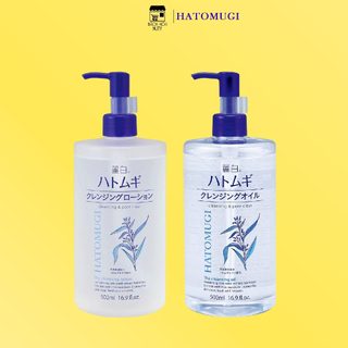 Nước/Dầu Tẩy Trang Reihaku Hatomugi Chiết Xuất Hạt Ý Dĩ Cleansing Lotion (500ml)