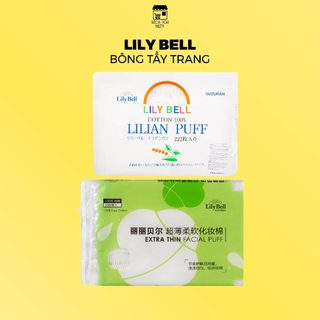 Bông Tẩy Trang LilyBell Lilian Puff Cotton (222 Miếng), Extra Thin Facial Puff (240 Miếng)
