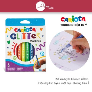 [Thương hiệu Ý] - Bút kim tuyến Carioca Glitter - Hiệu ứng kim tuyến tuyệt đẹp