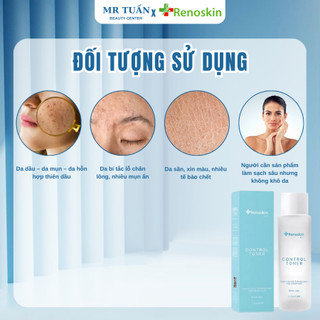Toner Acid Control Renoskin Làm Sạch Sâu Giảm Mụn Ẩn, Thâm Nám Thông Thoáng Lỗ Chân Lông Dưỡng Sáng Da 150ml
