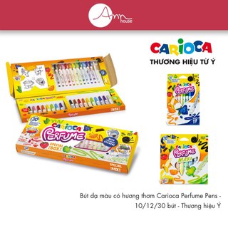 [Thương hiệu Ý] - Bút dạ màu - Bút lông màu có hương thơm Carioca Perfume Pens - 10/12/30 bút