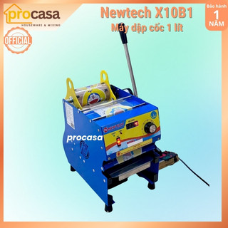 Máy dập cốc khổng lồ 1 lít Newtech X10B1 - Tặng 1 cuộn màng - Máy ép miệng ly NT-One X10