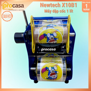 Máy dập cốc khổng lồ 1 lít Newtech X10B1 - Tặng 1 cuộn màng - Máy ép miệng ly NT-One X10