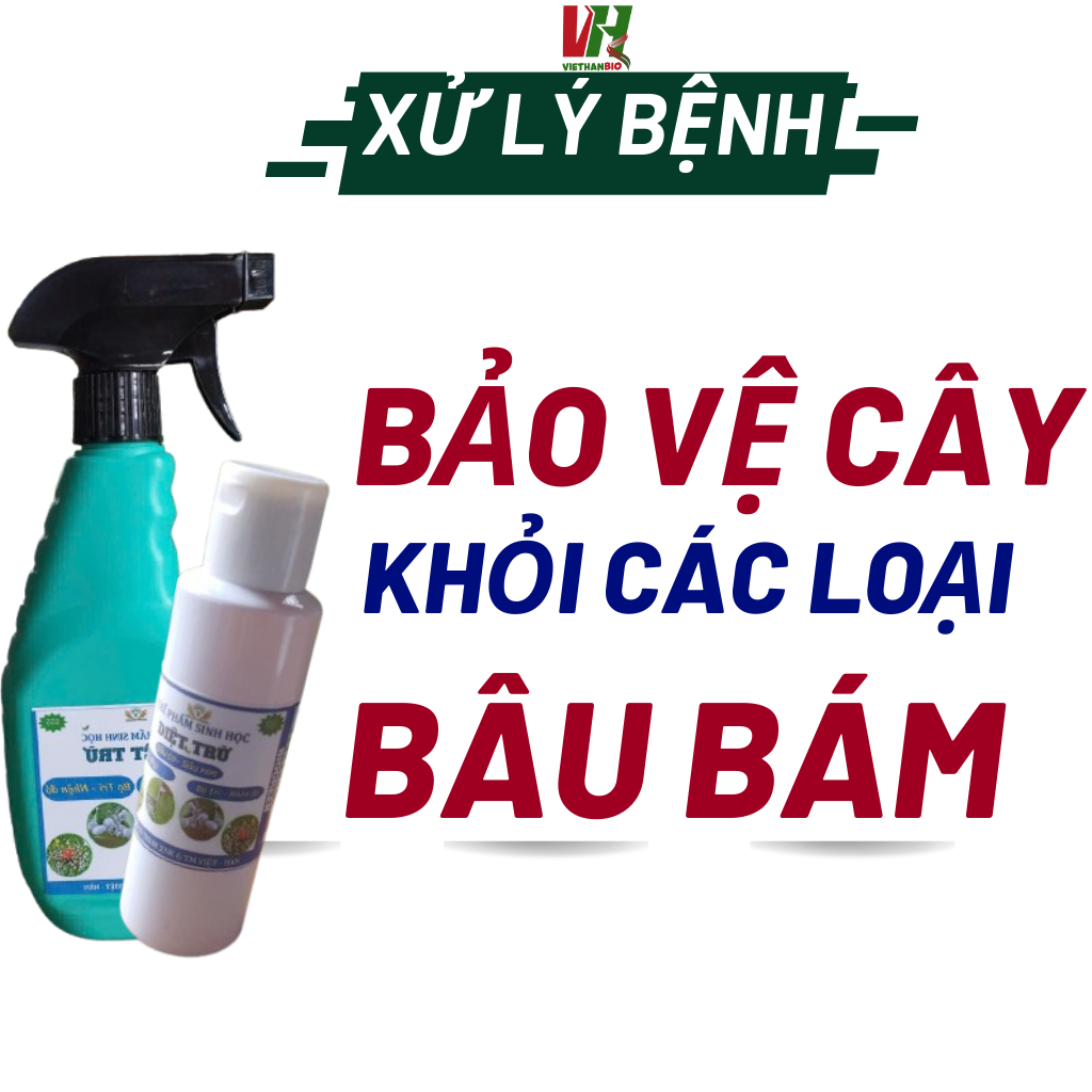 Bộ đầy đủ bảo vệ cây VHBio giúp cho cây cảnh, cây ăn trái, rau và hoa ...