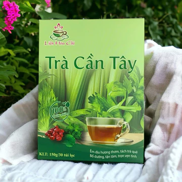 Trà cần Tây nguyên chất Liên Hoa Chi, hộp 30 túi lọc
