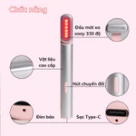 Máy massage mặt EMS xóa nhăn trẻ hóa da bằng sóng RF, máy nâng cơ mặt đẩy tinh chất GESUN lạnh làm sạch sâu Nhật Bản — ảnh 2