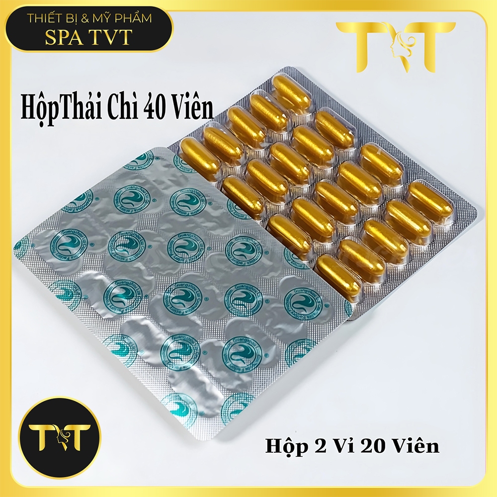 Viên Hút Chì Thải Độc Tố Haosani, Hộp 40  Viên CA0 CẤP CHĨNH HÃNG Thải Ra Chì Đen