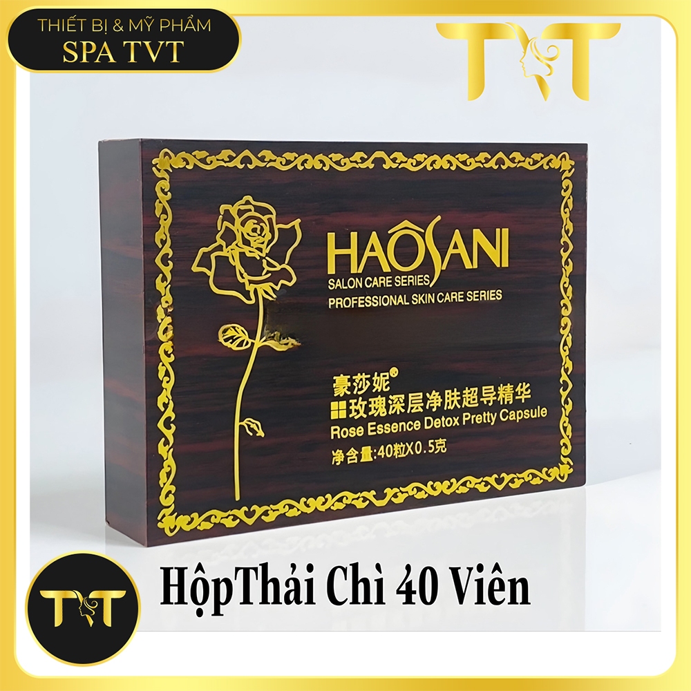 Viên Hút Chì Thải Độc Tố Haosani, Hộp 40  Viên CA0 CẤP CHĨNH HÃNG Thải Ra Chì Đen