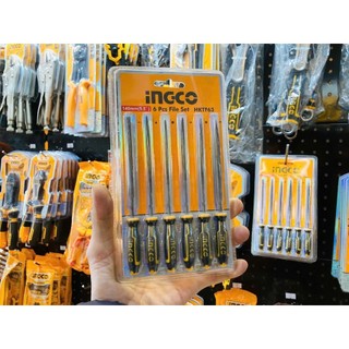 ĐỒ NGHỀ INGCO Bộ 6 giũa sắt (140mm) HKTF63