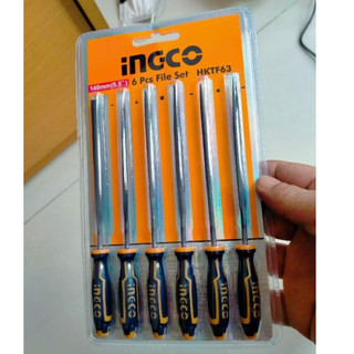 ĐỒ NGHỀ INGCO Bộ 6 giũa sắt (140mm) HKTF63