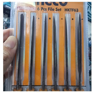 ĐỒ NGHỀ INGCO Bộ 6 giũa sắt (140mm) HKTF63