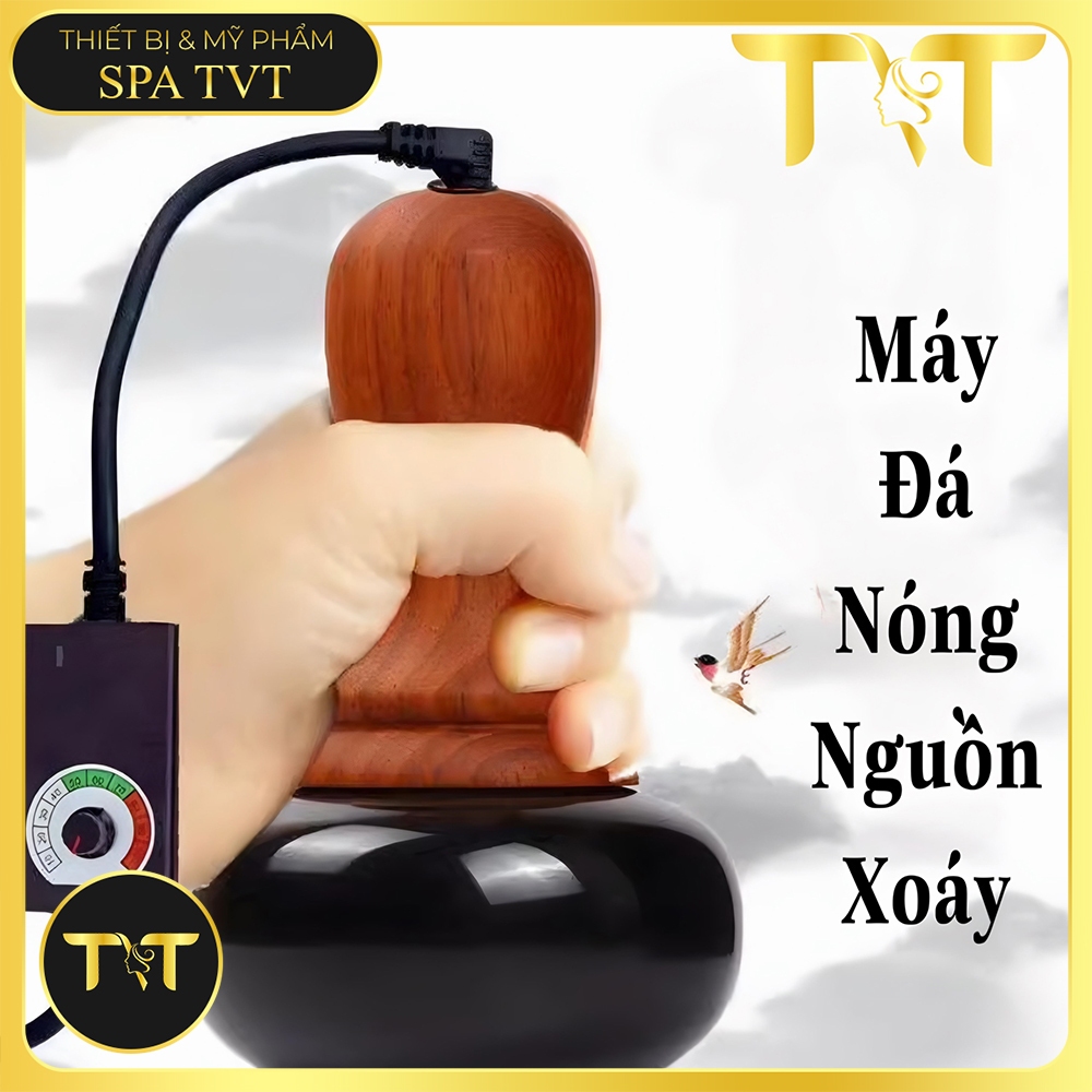 Máy Đá Nóng Xoáy To Massage Body, Chải Thông Kinh Lạc, Chườm Nóng Dưỡng Sinh, Nguồn Xoáy BH 12 Tháng