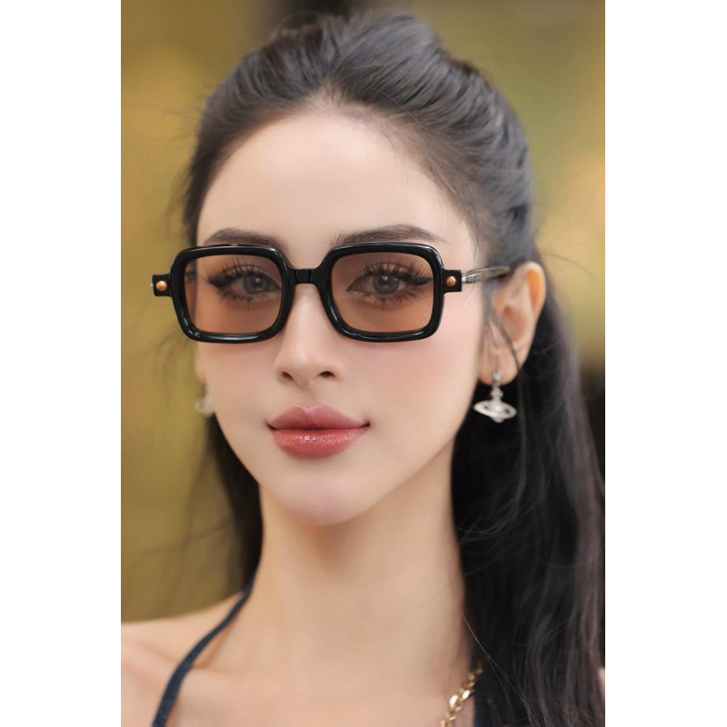 Kính Nam Nữ KUBORAUM Mắt Vuông Tròng Râm Hot Trend | Shopee Việt Nam