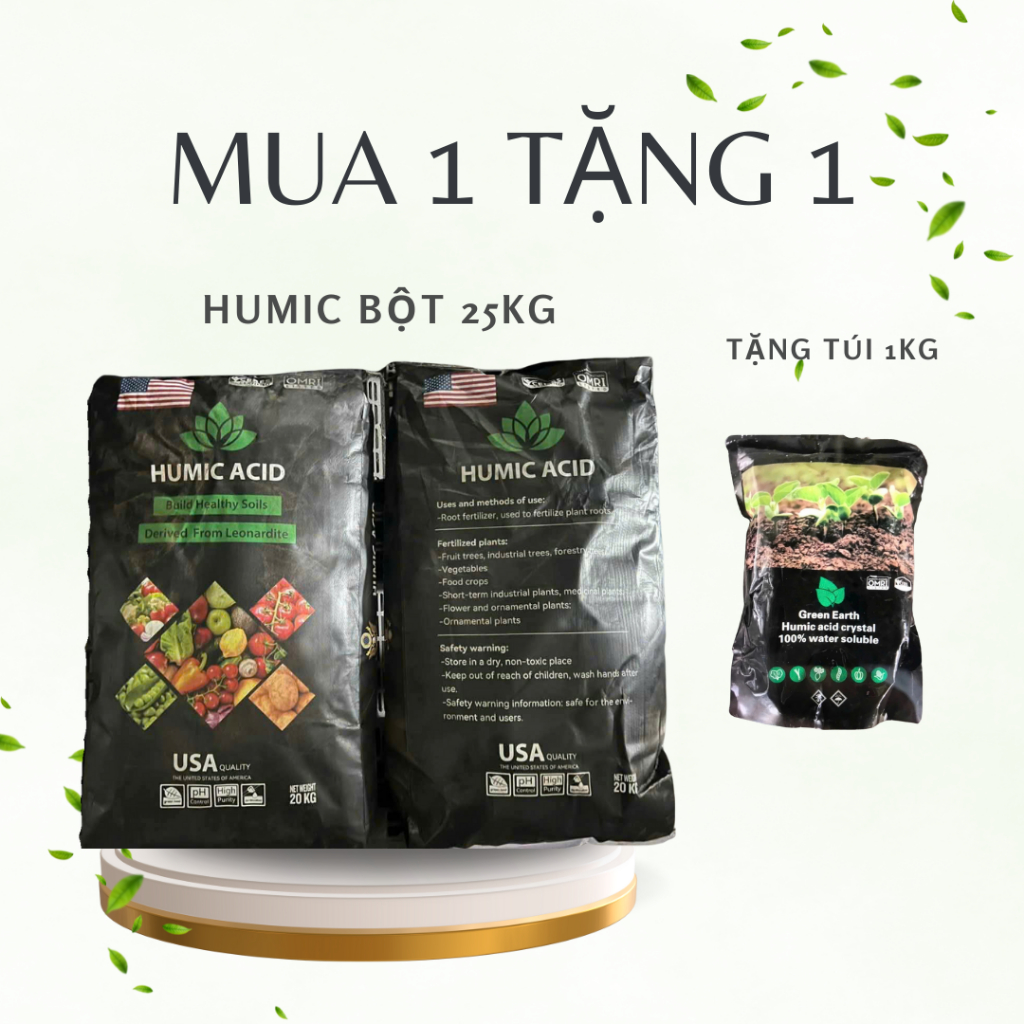 {DẠNG BỘT}Phân bón sinh học Humic - Bao 25kg - tan nhanh | Shopee Việt Nam