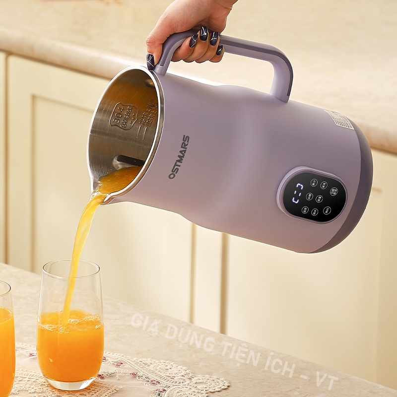 [ BẢN 2000ML ] Máy Làm Sữa Hạt Đa Năng OSTMARS Nấu Cháo Súp Hẹn Giờ Thông Minh Công Suất 800W, Dung Tích 2000ml -VT