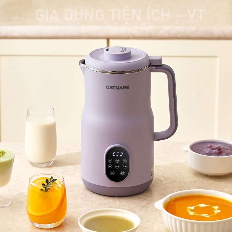 [ BẢN 2000ML ] Máy Làm Sữa Hạt Đa Năng OSTMARS Nấu Cháo Súp Hẹn Giờ Thông Minh Công Suất 800W, Dung Tích 2000ml -VT
