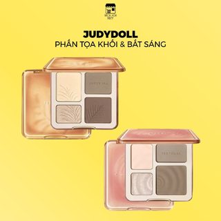Bảng Highlight Và Tạo Khối Judydoll 4 Màu Highlight & Contour Palette (9g)