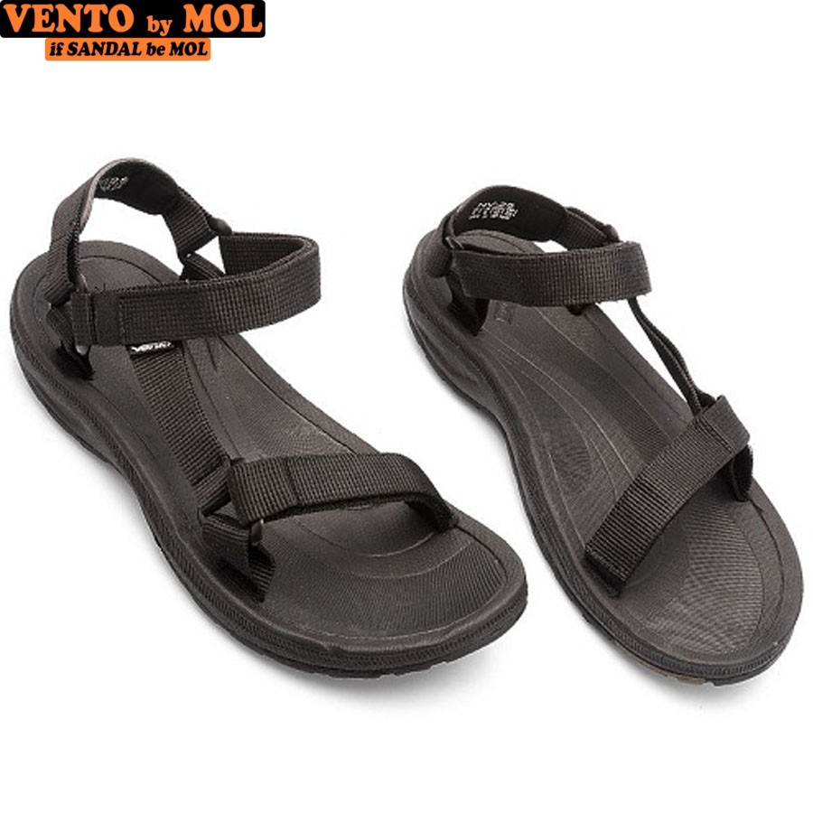 Ảnh Sandal nam Vento quai ngang NV25B màu đen có big size 44 45 (Form to) | Vento  NV25 SD25 3