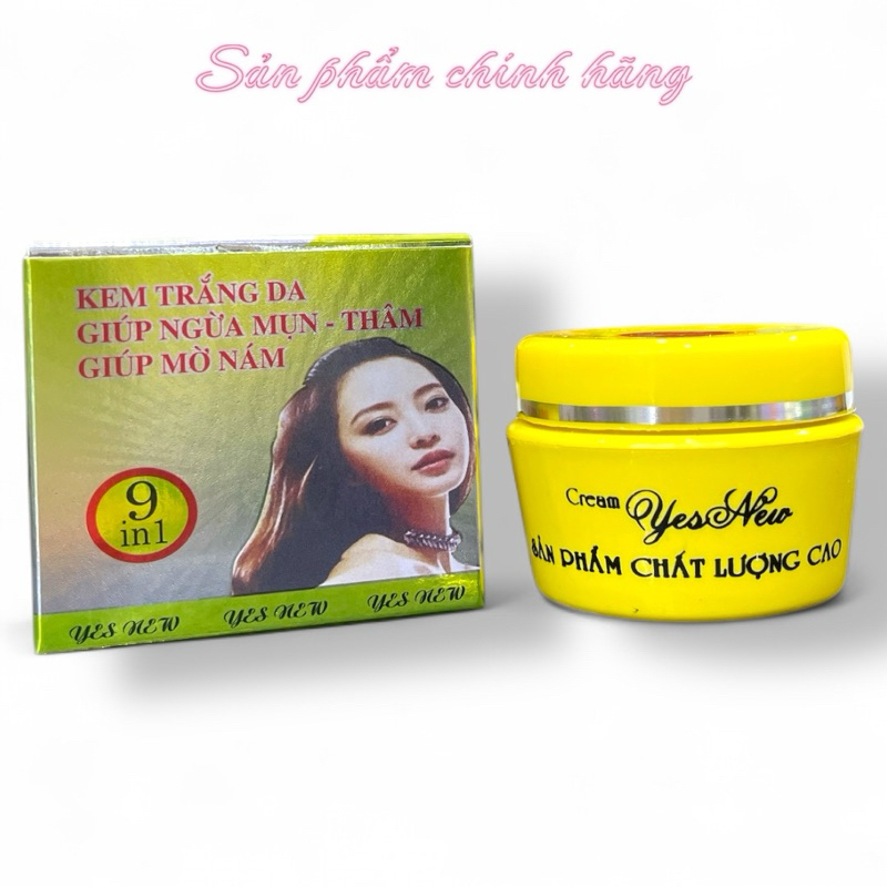 Kem Yes New Trắng Da Ngừa Mụn Thâm Giúp Mờ Nám 13gram Chính Hãng