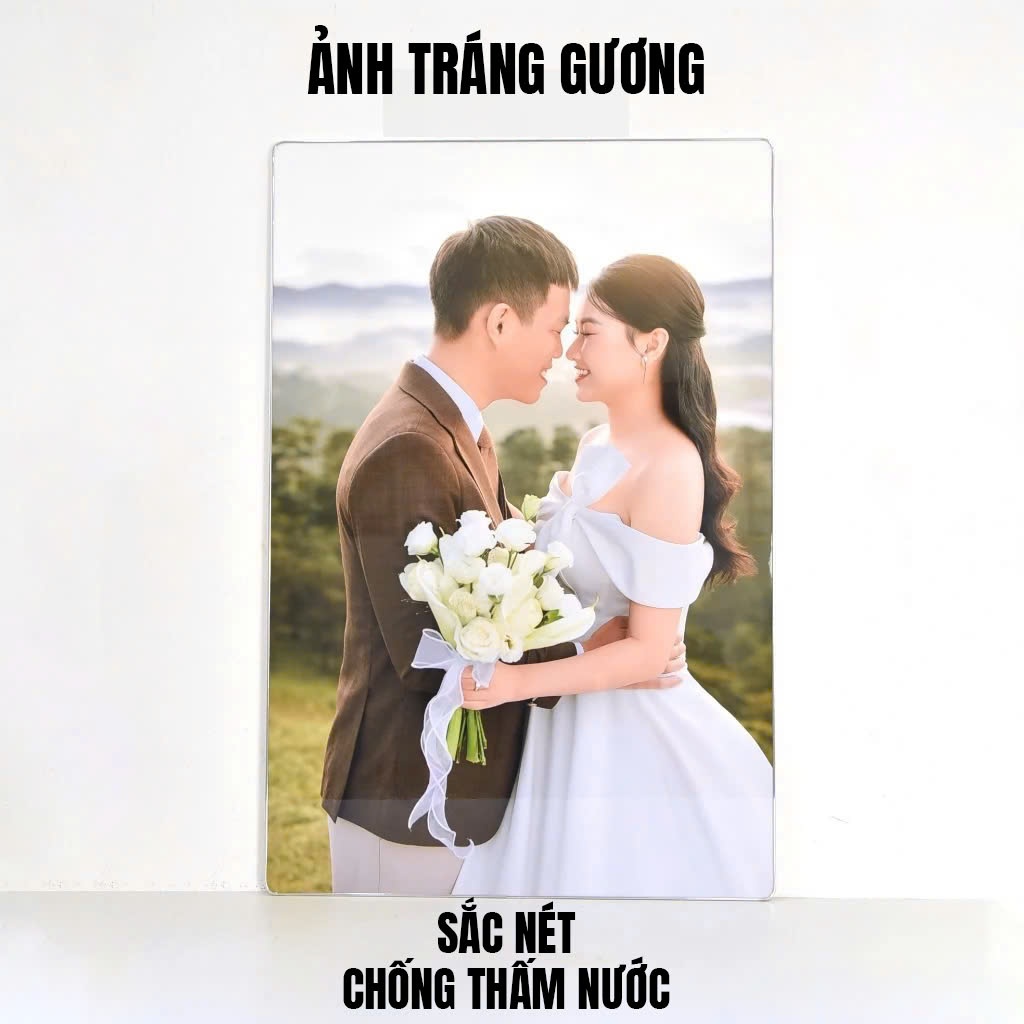 Tranh Decor, Ảnh Tráng Gương Để Bàn Và Treo Tường In Theo yêu Cầu Bo Viền 13x18cm, 15x20cm, 20x30cm, 30x40cm - SakuMai