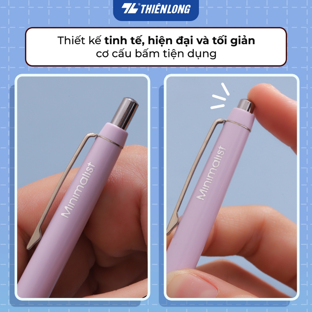 Product image Combo 5/10/20 Bút gel B - Minimalist Butter Gel Thiên Long - Premium tip - Mực Xanh - gelb-028, gelb-029 2