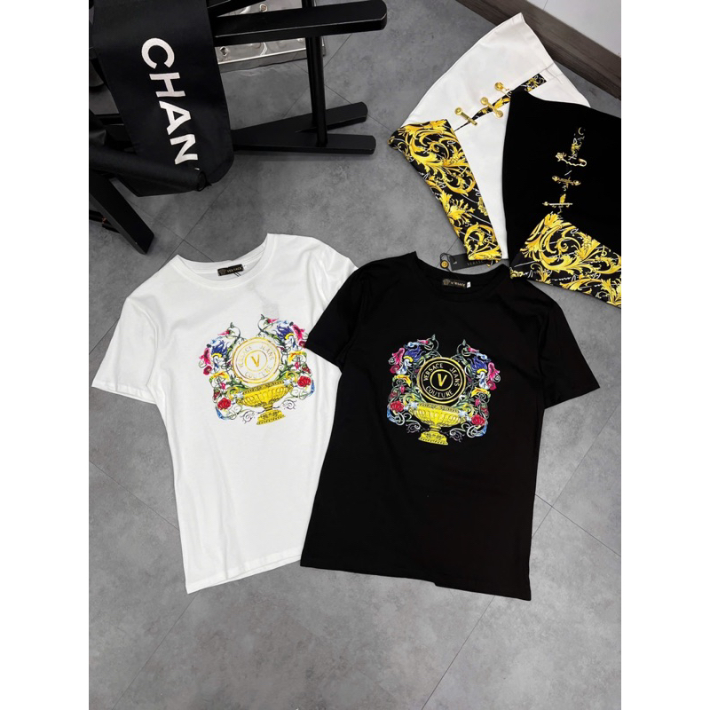 Áo thun nữ Versace in họa tiết new