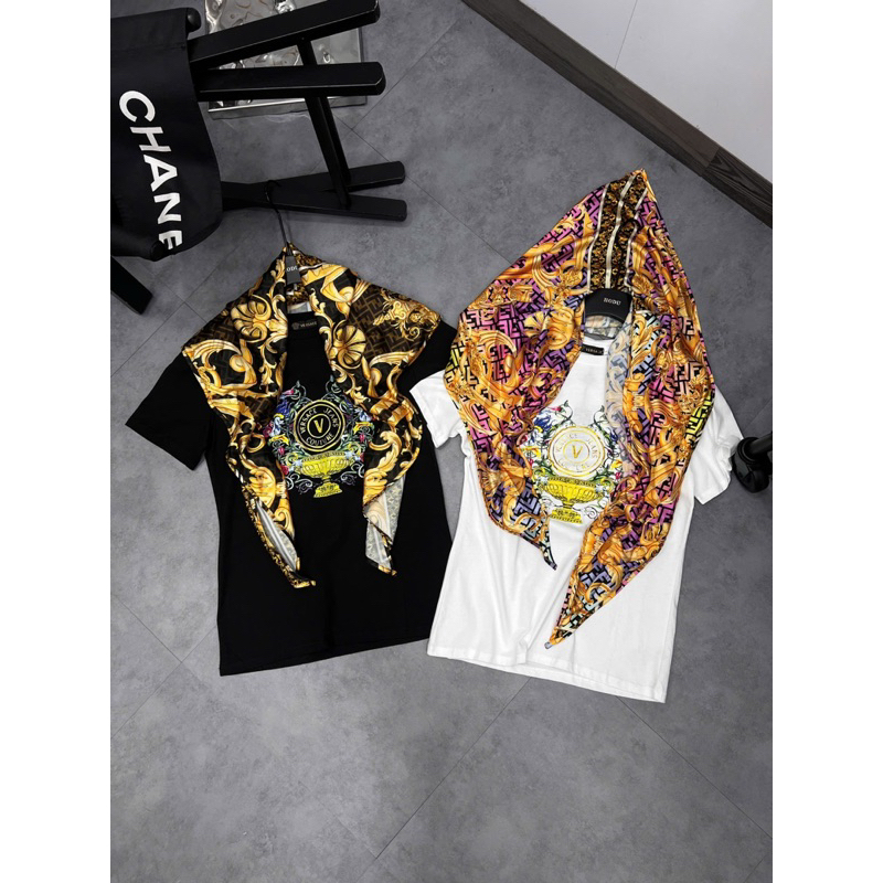 Áo thun nữ Versace in họa tiết new