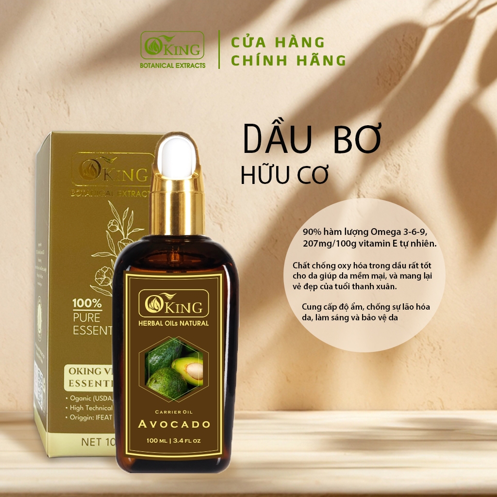 Dầu bơ xanh nguyên chất dưỡng da | Oking Việt Nam
