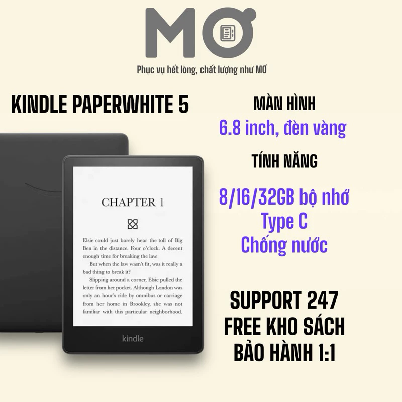 Máy đọc sách Kindle Paperwhite 5