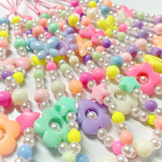 [SALE] Dây Đeo Điện Thoại Bông Hoa Mùa Hè Hạt Pastel Đủ Màu Handmade BY Carem