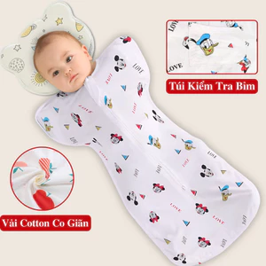 Nhộng Chũn Giúp Bé Ngủ Ngon Cho Bé Chính Hãng KooKoo. Túi Ngủ Cho Bé Sơ Sinh Dùng: Quấn Chũn Cho Bé.