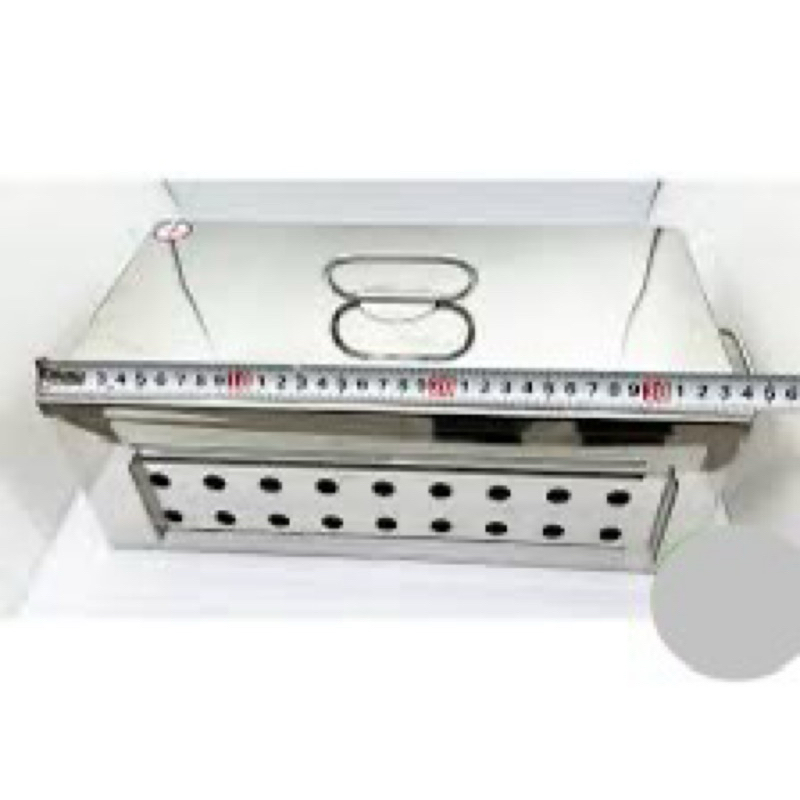 Hộp hấp chữ nhật, hộp hấp dụng cụ inox  D34 x R18 x C12 cm