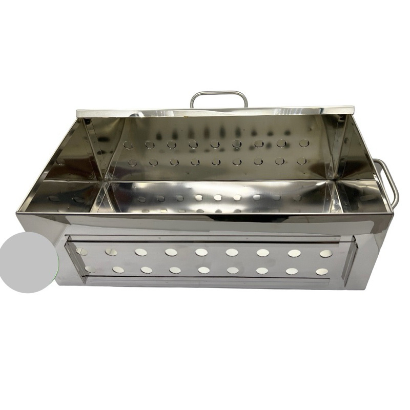 Hộp hấp chữ nhật, hộp hấp dụng cụ inox  D34 x R18 x C12 cm