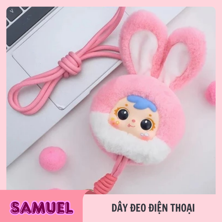 [Hỏa tốc Hcm] Blindbox dây đeo điện thoại Samuel hình con vật dễ thương l ice.cream.authentic