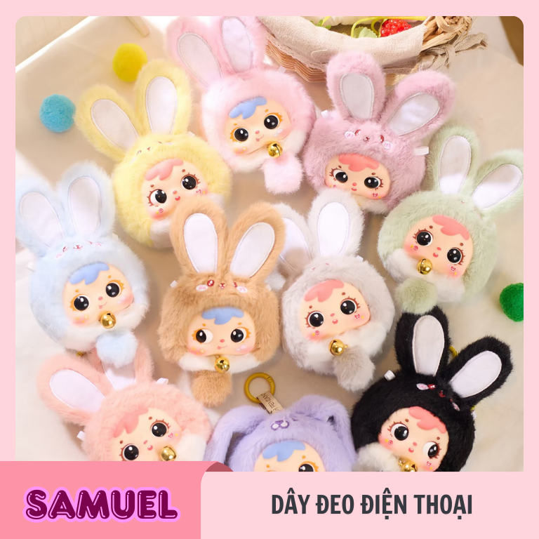 [Hỏa tốc Hcm] Full set  8  box dây đeo điện thoại Samuel hình con vật dễ thương l ice.cream.authentic