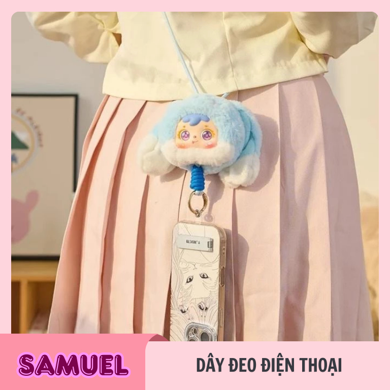 [Hỏa tốc Hcm] Blindbox dây đeo điện thoại Samuel hình con vật dễ thương l ice.cream.authentic