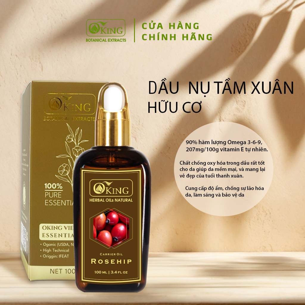 Dầu Nụ tầm xuân nguyên chất màu vàng | Oking Việt Nam