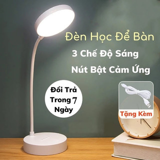 AuraLight Đèn Học Để Bàn Tích Điện Chống Cận 3 Chế Độ Sáng Cảm Ứng Thông Minh Đèn Led