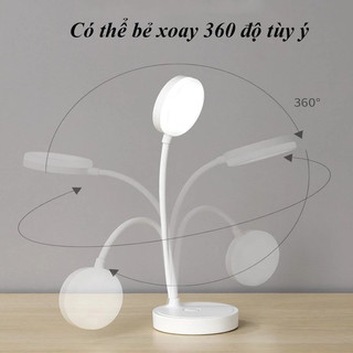AuraLight Đèn Học Để Bàn Tích Điện Chống Cận 3 Chế Độ Sáng Cảm Ứng Thông Minh Đèn Led