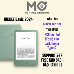 [Hoả tốc HCM] Máy đọc sách Kindle Basic 2024 (11th Gen) (tặng ốp+kho sách)